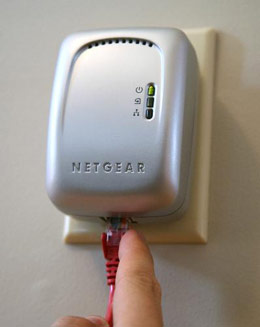 homeplug connection with router for xbox